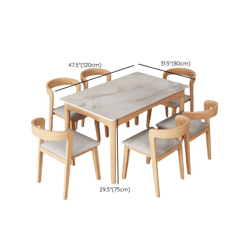 Simplicity Style Dining Site Table Rectangle Furniture for Home