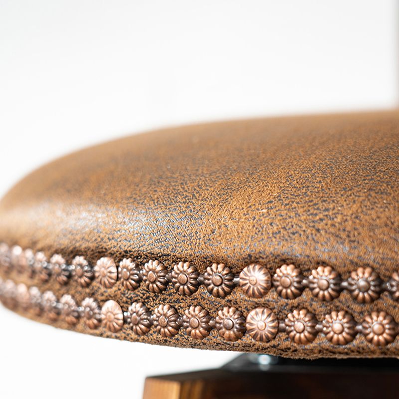 Modern Wooden Barstool Fabric Cushion in Matte Finish for Indoor