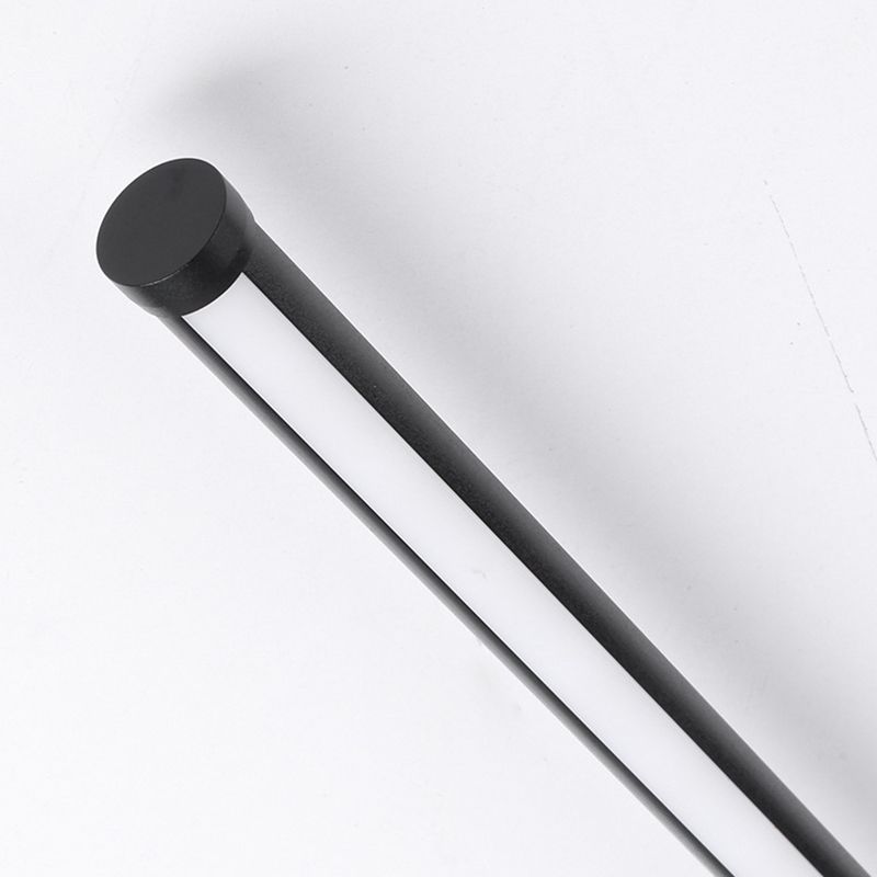 Modern Style Hanging Light Fixture LED Strip Shape Pendant Lamp with Acrylic Shade