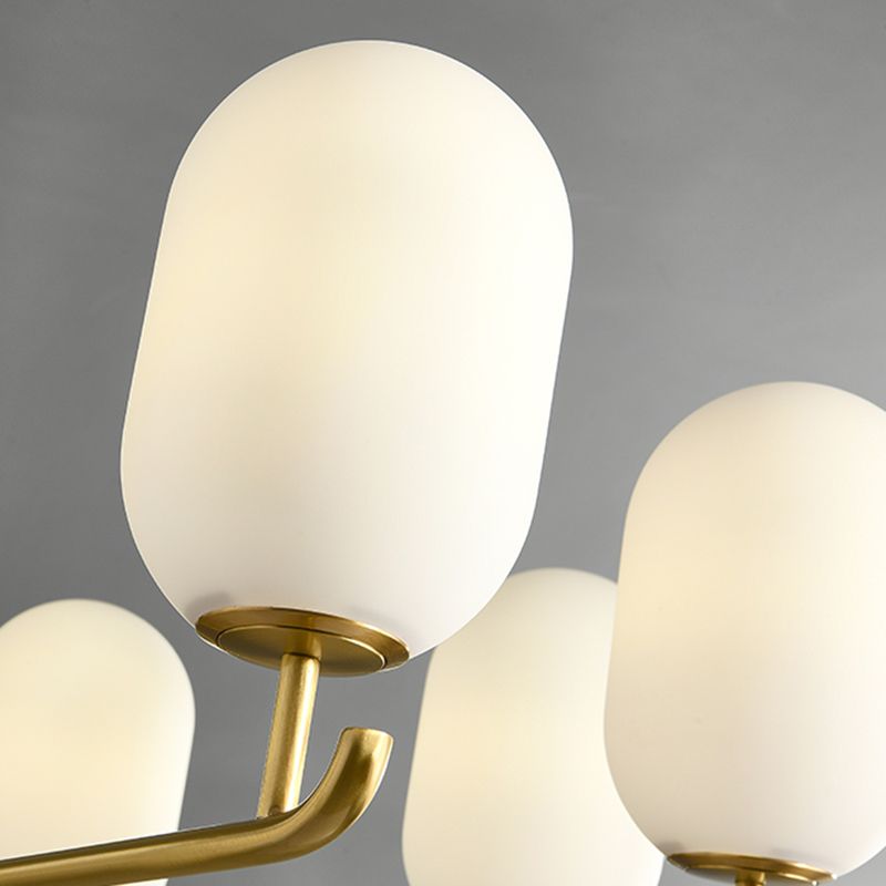 Bronze Chandelier Light Fixtures Sputnik Modern Ceiling Light Fixture for Living Room