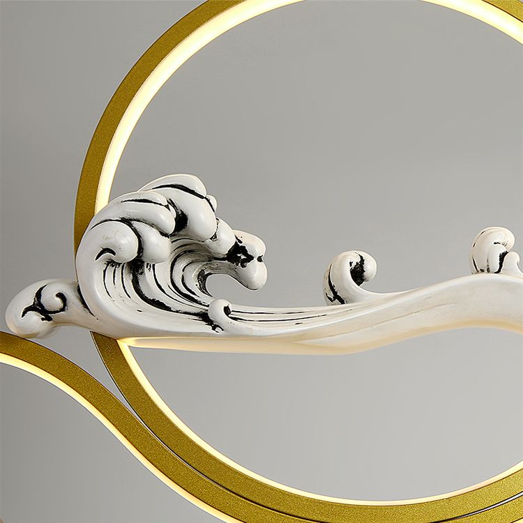 Modern Style Linear Shape Island Lights Metal 2-Light Pendant Lights