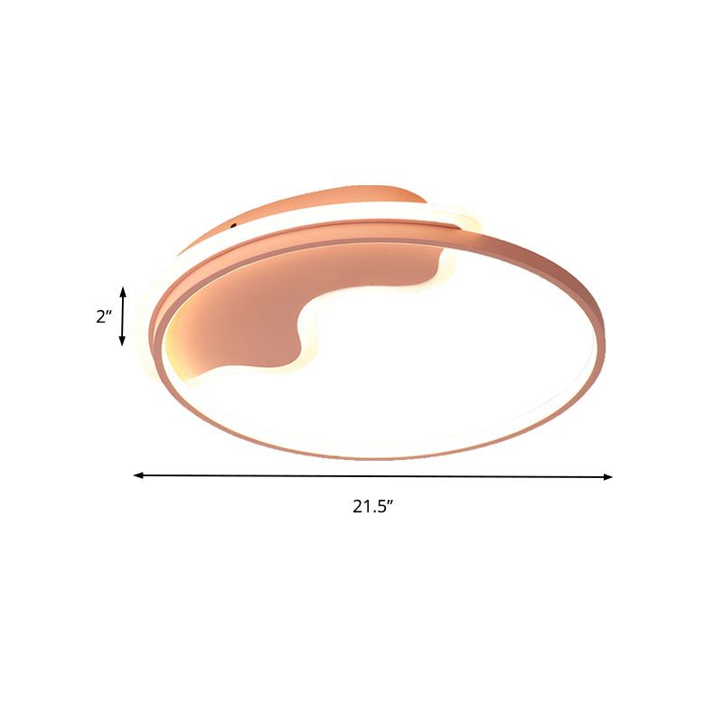 Nordic Style Mountain Flush Ceiling Light Acrylic Ceiling Lamp for Living Room Foyer