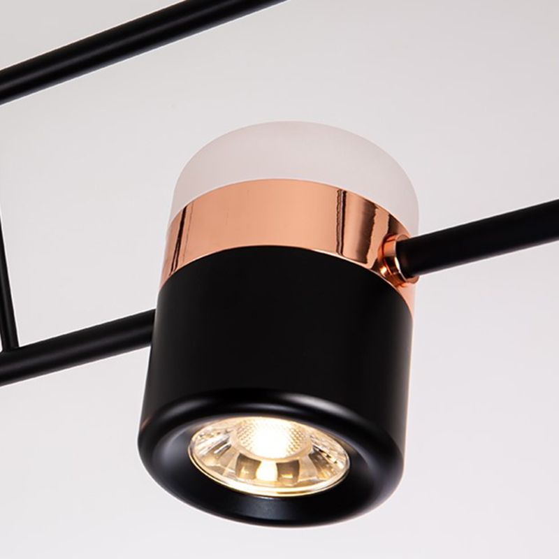 Contemporary Style Cylinder Island Lights Metal Island Pendant Lights