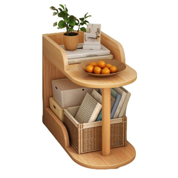 Modern Closed Back Book Shelf Wooden Bookcase for Living Room
