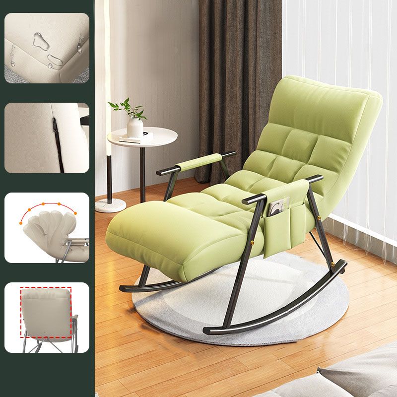 Bedroom and Balcony Single Simple Rocker Chair Waterproof Lazy Sofa Chair