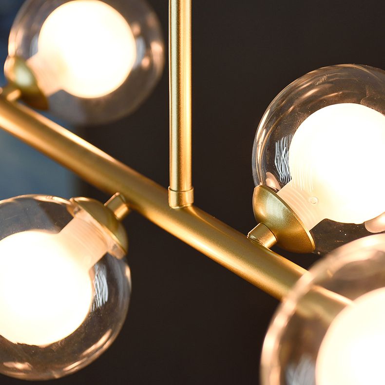 Pendants contemporains Sphere Island Chandelier Lights with Glass Shade