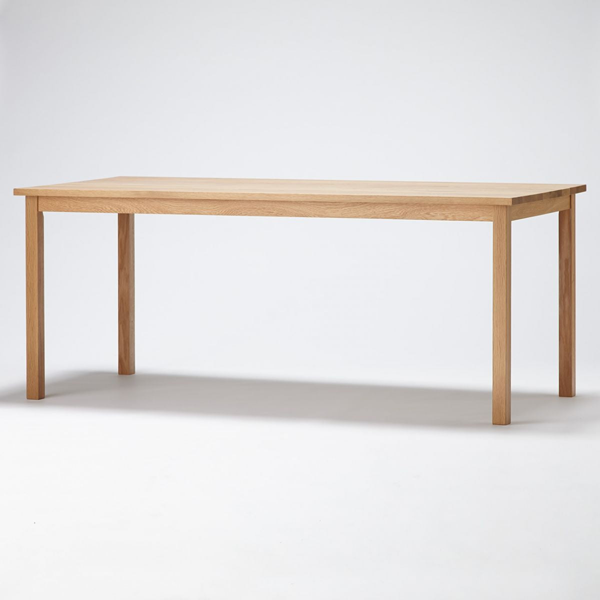 Eenvoud huis vaste houten eettafel rechthoekige tafel met ashout 4 poten basis