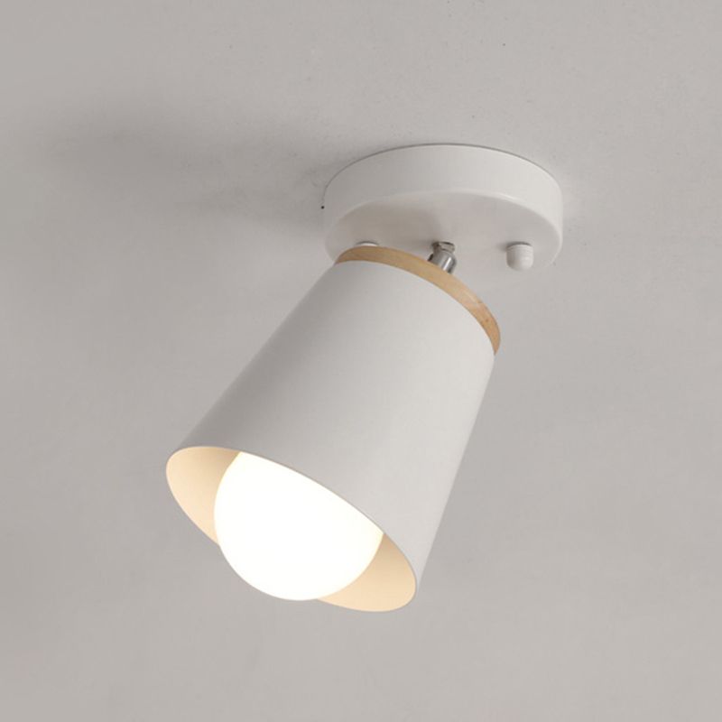 Minimalisme -stijl macaroon muur sconce hoek verstelbare metalen cilinder schaduw wandlicht voor slaapkamer