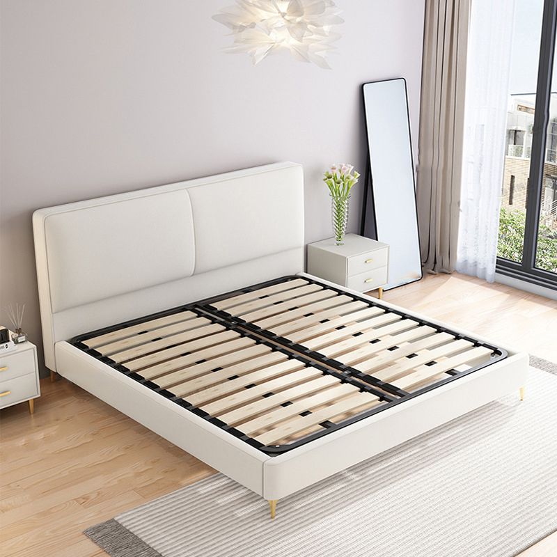 Contemporary Solid Wood with Headboard Rectangular Panel Standard Bed