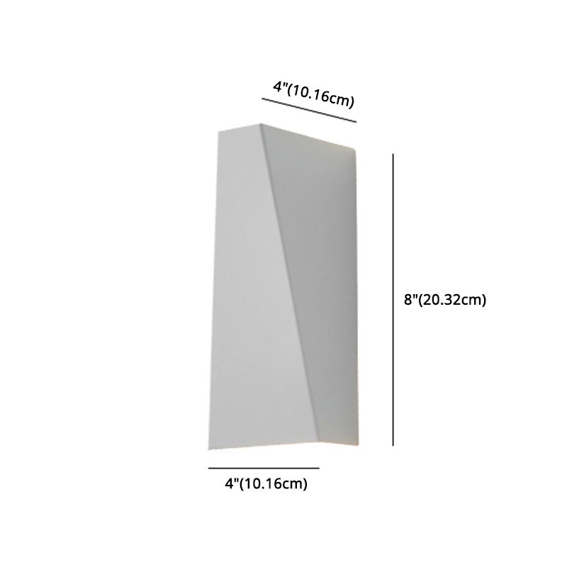 Modern Minimalist Style Geometric Up and Down LED Wall Sconce Metal Wall Light for Stairway