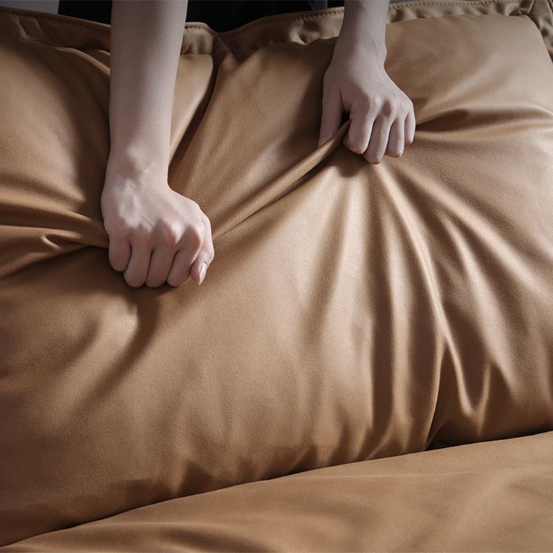 Stationary Stain Resistant Faux Leather Living Room Pillow Top Arm Dark Brown Sofa