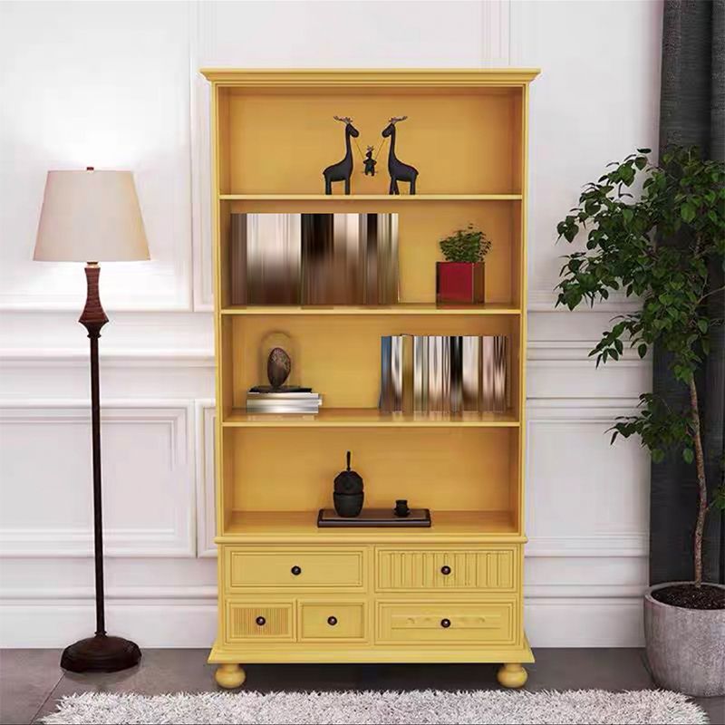 Scandinavian Engineered Wood Bookshelf Standard Closed Back Bookcase