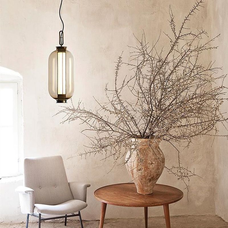 Geometric Hanging Lights Industrial Style Glass 1 Light Pendant Light Kit