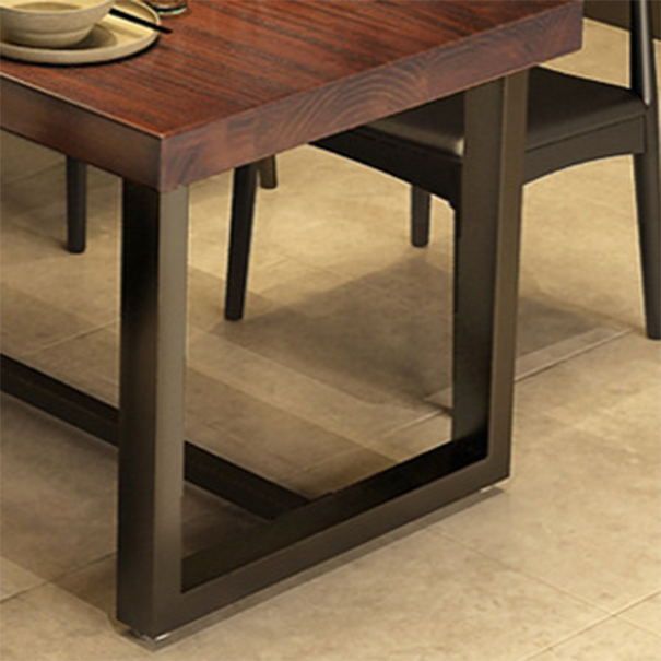 Industrial Wood Rectangle Table Set 1/2/5 Pieces Dining Set for Kitchen