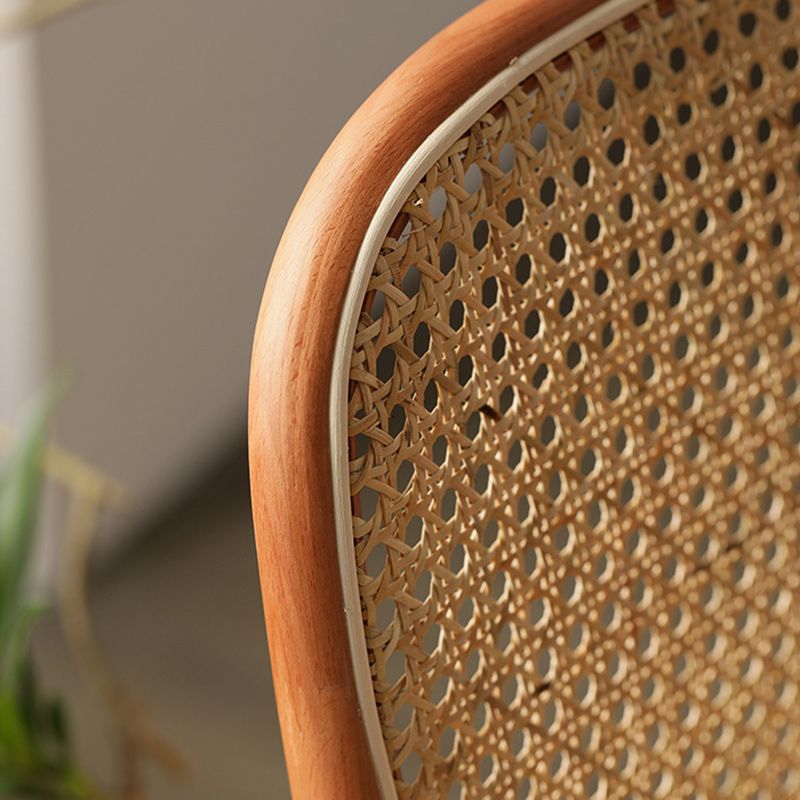 Traditional Style Dining Chair Solid Wood Cane Back Dining Room Chair