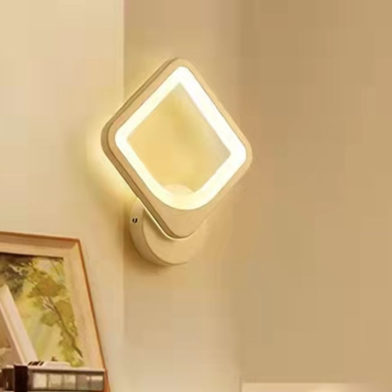 Geometry Shape Wall Lights Kid Style Metal 1 Light Wall Mount Light