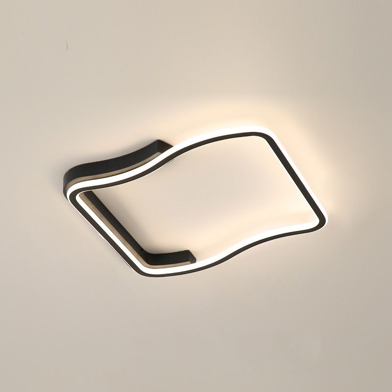 Quadratische Metall Deckenleuchte Einfachheit LED Deckenbeleuchtung