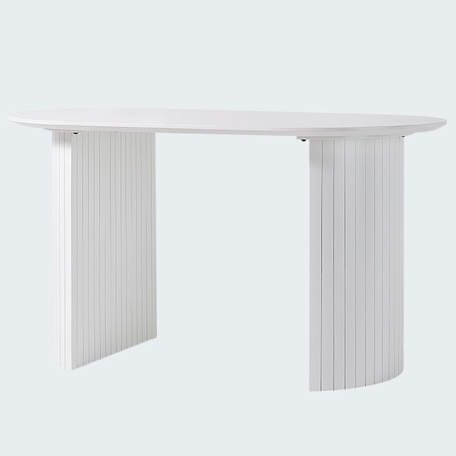 Modern Style Dining Table Double Pedestal Dining Table for Home Use