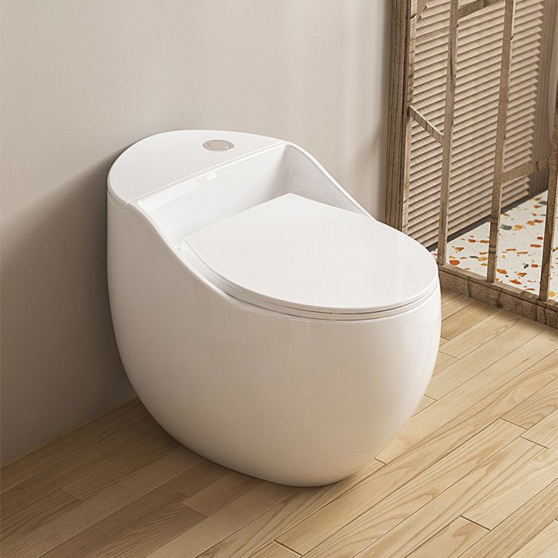 Modern Floor Mount Toilet Bowl One Piece Toilet with Seat for Bathroom