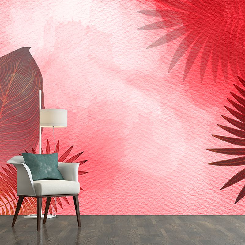 Tropical Plant Indoor Decoration Wall Mural for Living Room Bedroom, Made to Measure