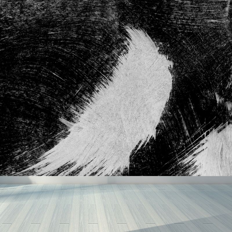 Stain-Proofing Brush Print Mural Decal Modern Non-Woven Material Wall Decor, Custom