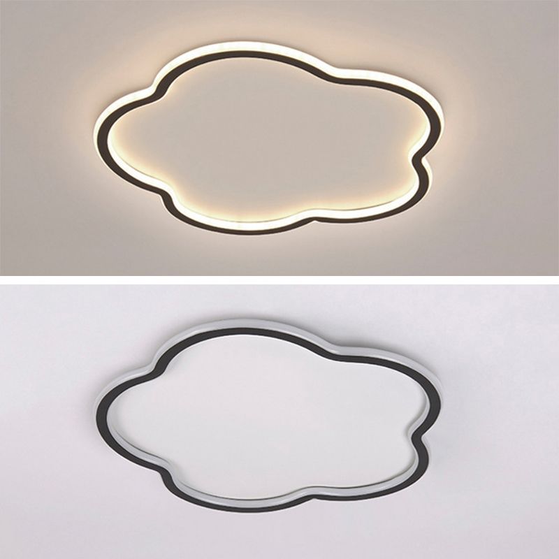 Flower Bedroom Flush Ceiling Light Metal LED Simplicity Flush Mount Light Fixture