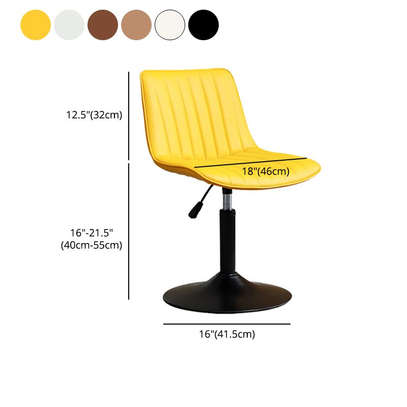 Contemporary Style Bar-stool Adjustable Counter Bar Stool with Metal Legs for Home