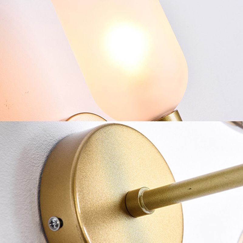 Moderne Einfachheit mit Sandglaswand montiertes Leuchtenleuchten Glasmontage Leuchte für Wohnzimmer