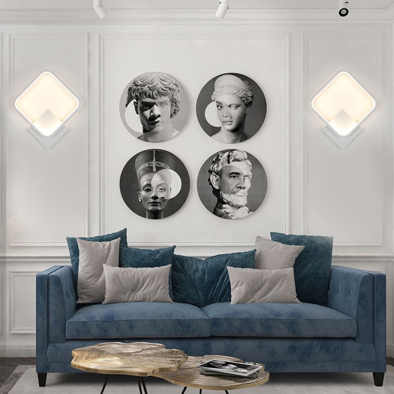 Moderne minimalistische stijl wand gemonteerd verlichtingsarmatuur metaal 1 lichte wandwanden voor slaapkamer