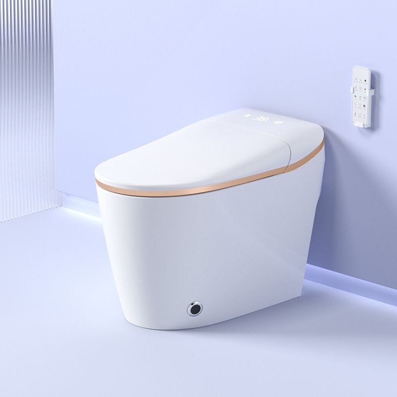 Elongated All-In-One Toilet Bowl Siphon Jet Contemporary Toilet