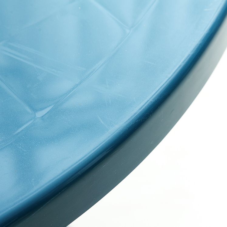 Modern Style Dining Table Outdoor Plastic Patio Table with Umbrella Hole