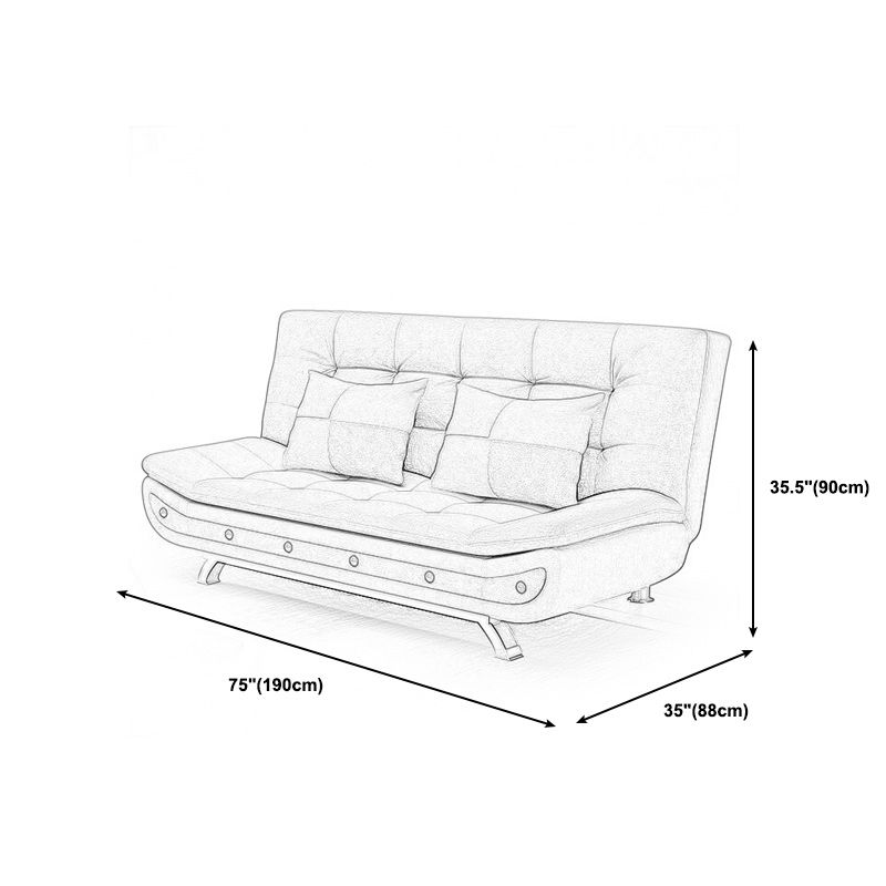 Contemporary Tight Back Sofa 35.43"High Armless Sofa for Apartment