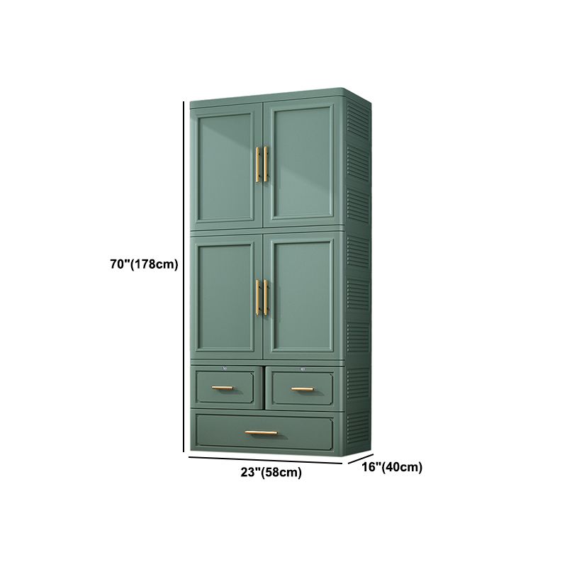 Plastic Matte Finish Storage Cabinet Contemporary Hinged Door Cabinet