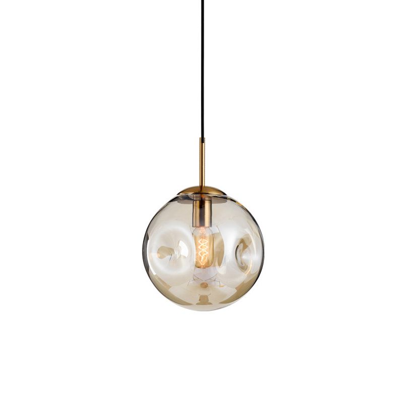 1 éclairage de verre de style moderne suspendu léger pour le salon