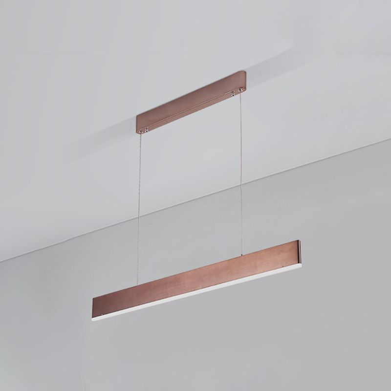 Rettangolo isola lampada moderna cucina illuminazione isola metallo 1 luci dell'isola luminosa