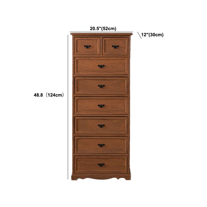 Nautical Bedroom Vertical Storage Chest Wooden Chest with Drawers