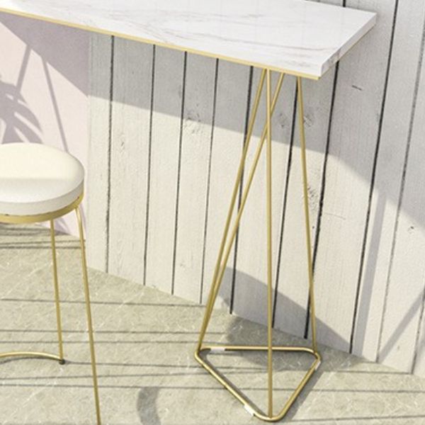 Double Pedestal Counter Set 1/2/3 Pieces Glam Rectangle Bar Pub Table Set