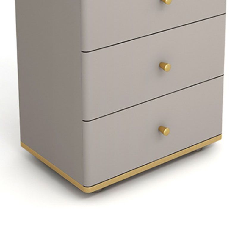 11.7-inch Width Glam Dresser Stone Storage Chest with 5 Drawers