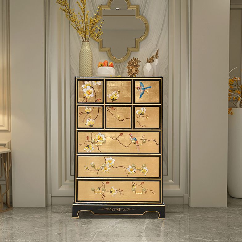 Classic Glam Dresser Solid Wood Storage Chest Dresser with 5/6/7/8/9 Drawers
