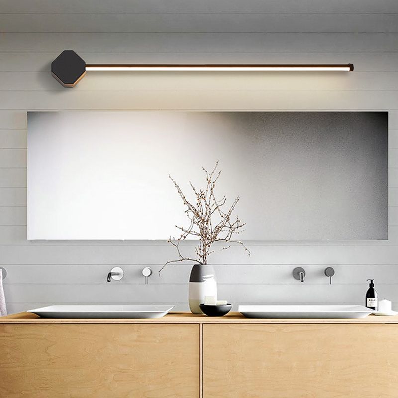 Metal Slim Wall Vanity Light Modern Style Modern 1 Fishting Light Vanity Light