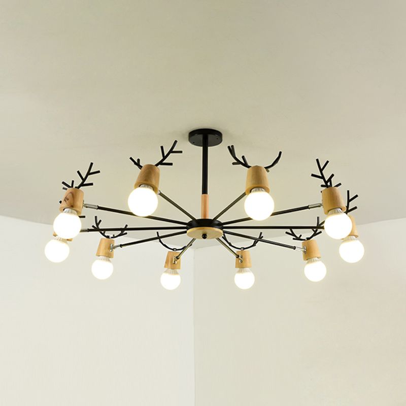 Modern Style Hanging Chandelier Metal Multi Light Hanging Lamp for Restaurant