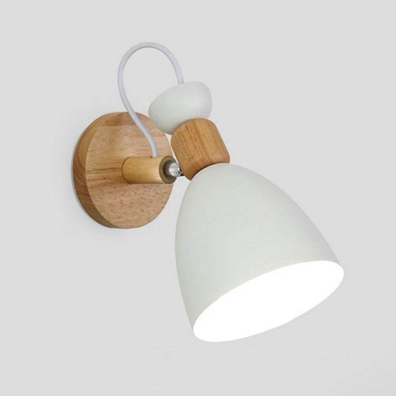 Modern Simplicity Domed Wall Mounted Lighting Metallic Wall Mount Lamp for Bedroom