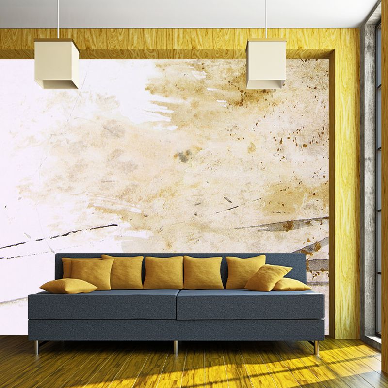 Light-Brown Abstract Murals Wallpaper Stain Resistant Minimalist Home Wall Decor