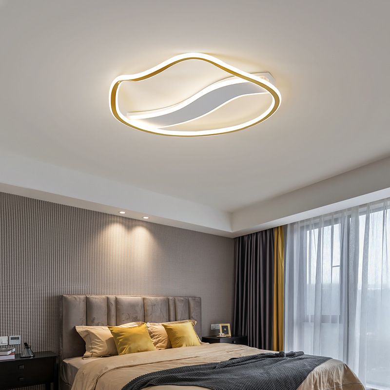 Metall Circle Ceiling Flush Mount Moderne LED Deckenleuchte für Schlafzimmer