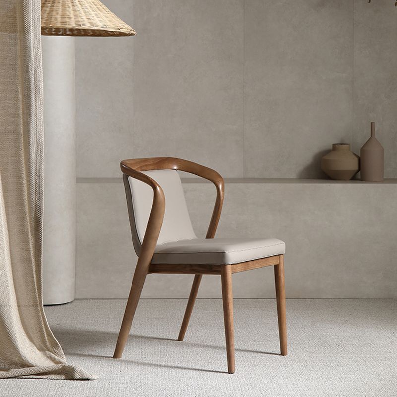 Dining Room Contemporary Side Chair Solid Wood Upholstered Dining Chair