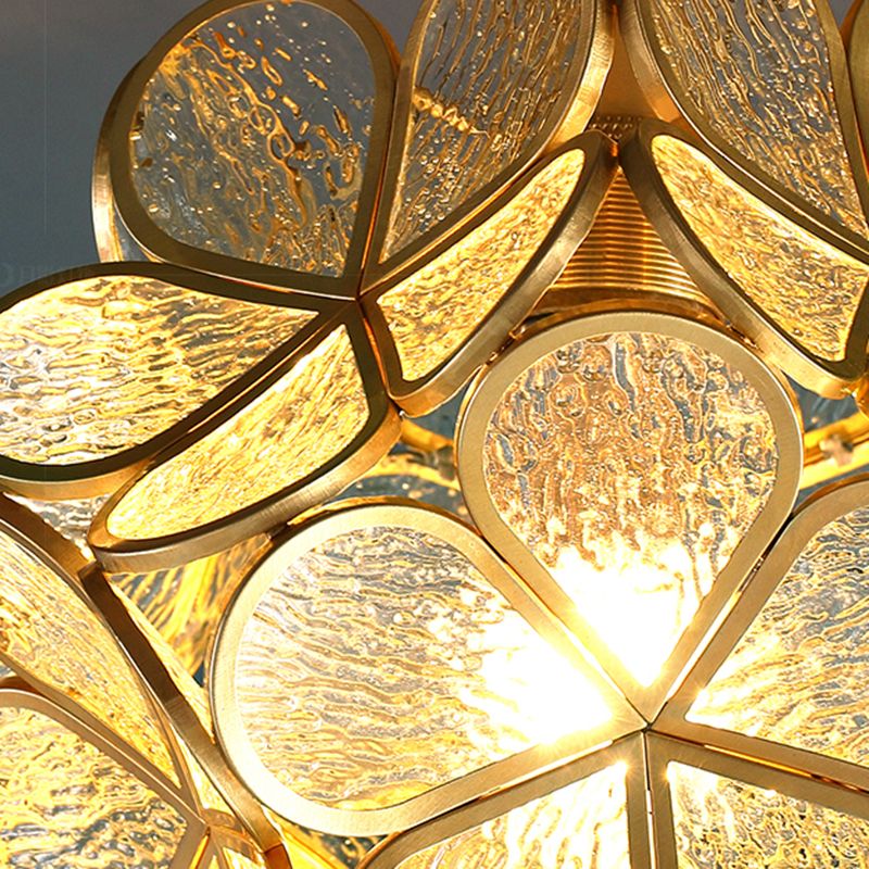 Plafonnier à 1 tête de style colonial, semi-plafonnier pour salon