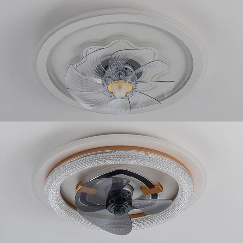 Weißer runde LED -LED -Leuchten nordische Acryl -Halbblöcke Deckenlampe für Esszimmer