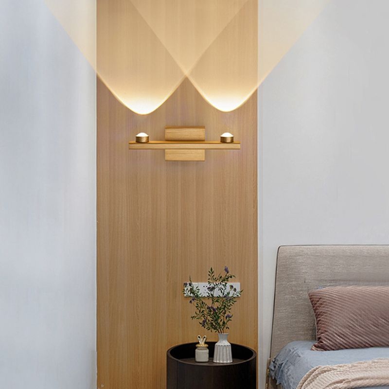 Aluminum Linear Wall Light Fixture Postmodern LED Up Down Wall Sconce