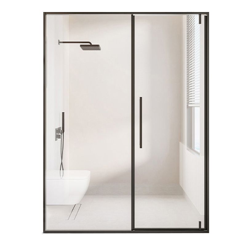 Single Sliding Semi Frameless Shower Door, Tempered Glass Shower Screen