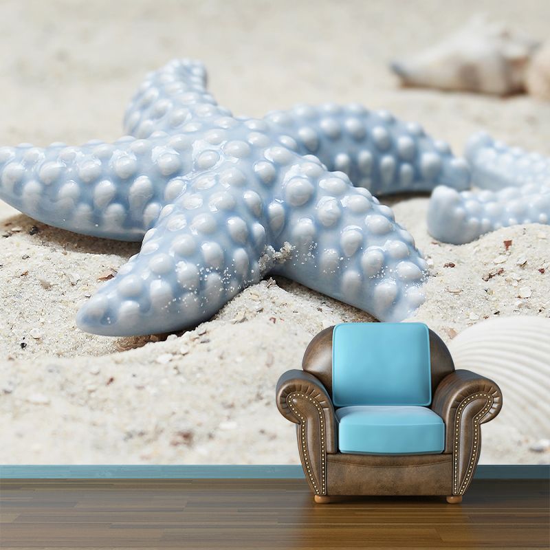 Customized Contemporary Starfish Mural Mildew Resistant for Sitting Room Bedroom